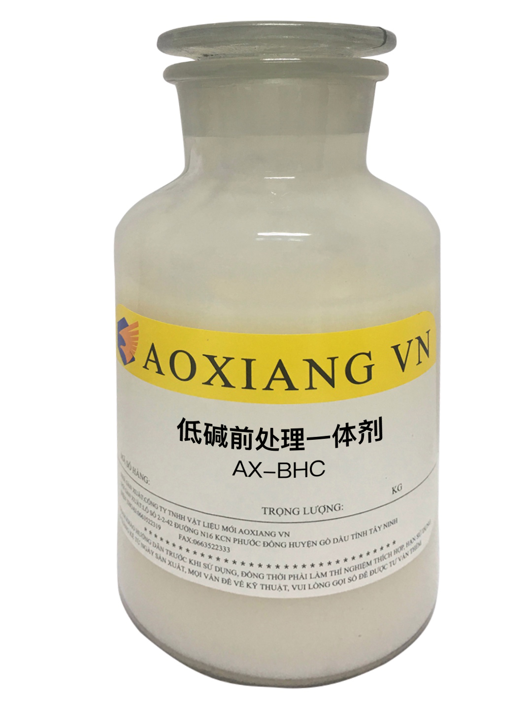 Low-alkali pre-treatment all-in-one agent AX-BHC